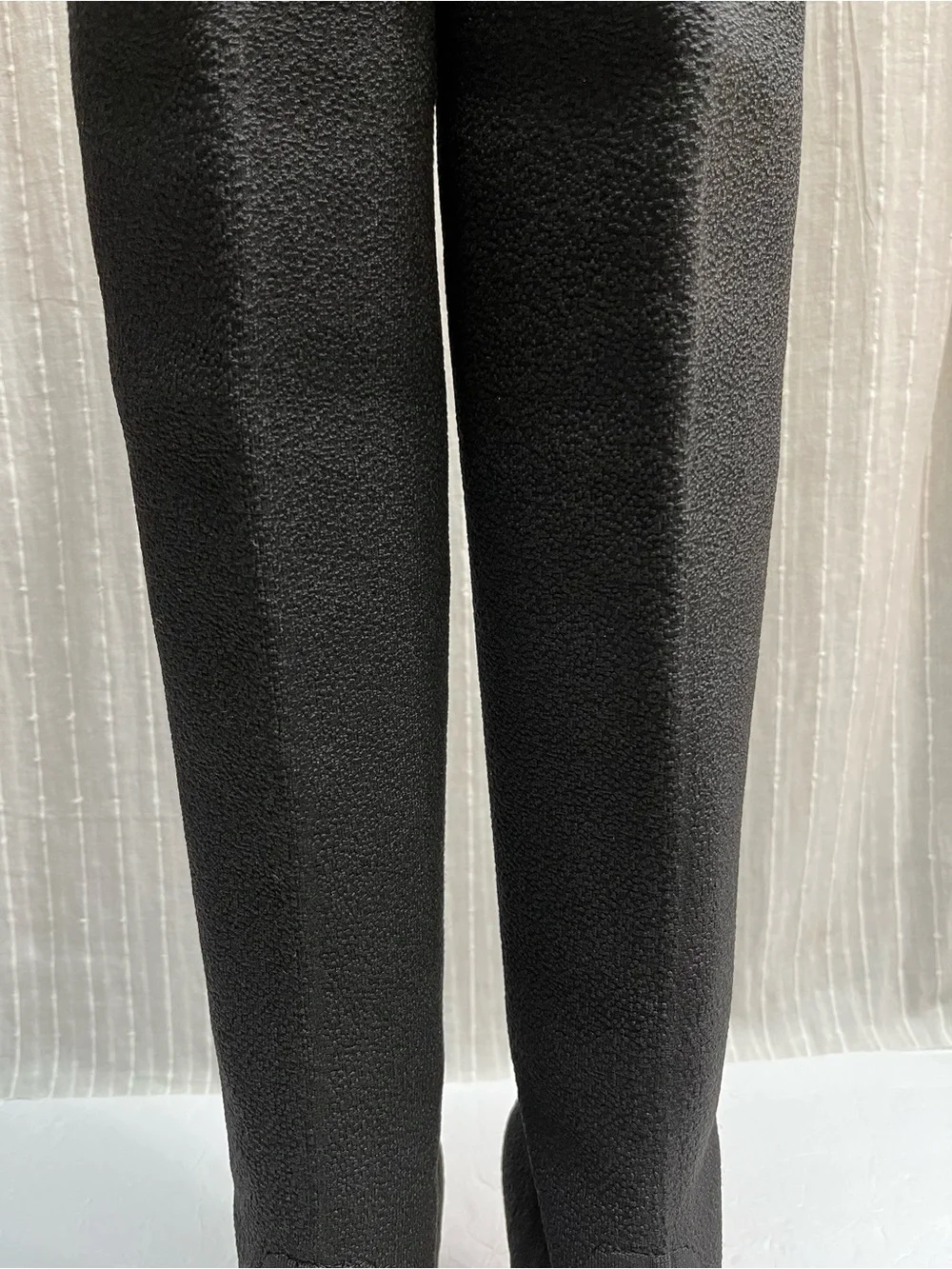 JustFab Ivy Black Thigh High Over The Knee Stiletto Boots 7.5 NWOB